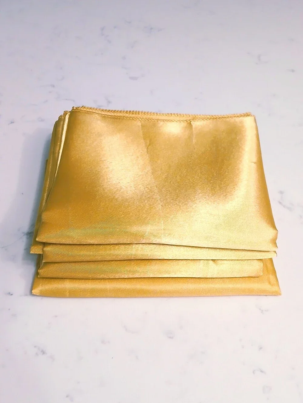 4 Gold Decorative Fabric Table Runners. Length 110